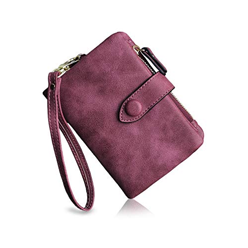 Womens Small Bifold Leather Wallet