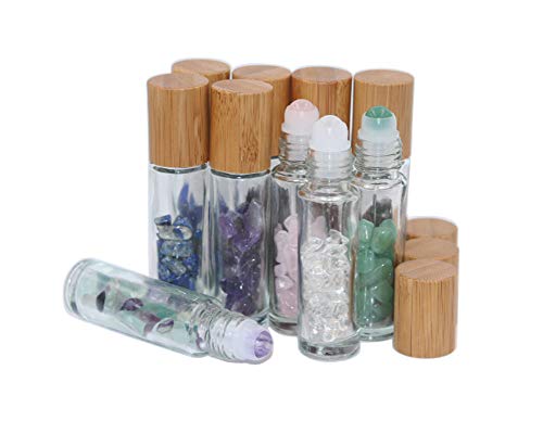 Wresty 10ml Gemstone Rollerball Roll On Bottles