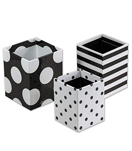 Simply Stylish Polka Dot Pencil Cup Holder Set