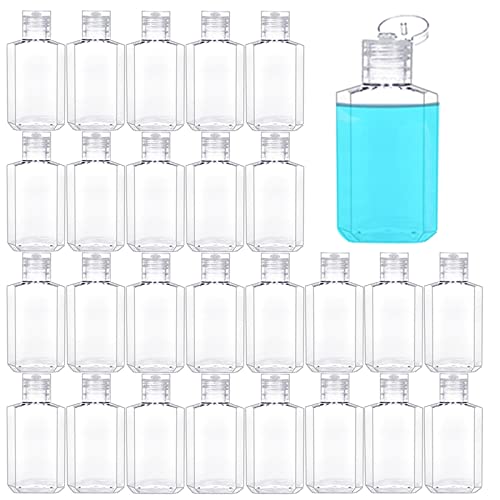 40 Pack Plastic Refillable Bottles with Flip Cap