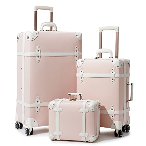 NZBZ Vintage Luggage Sets Retro Suitcase