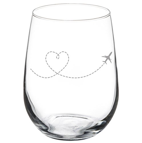 Heart Love Travel Wine Glass Goblet