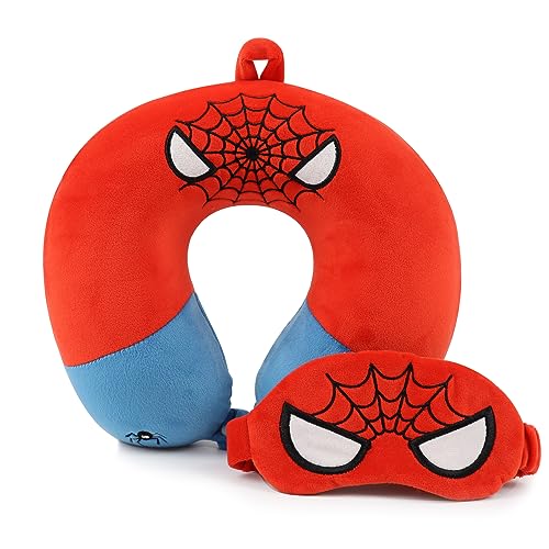 Superhero Travel Pillow with Sleep Eye Mask