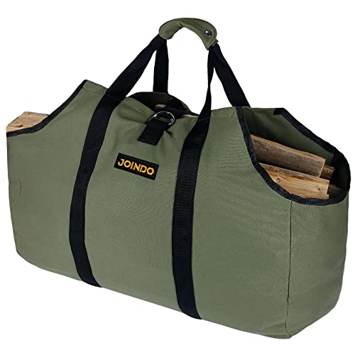 Water Resistant Canvas Firewood Log Carrier
