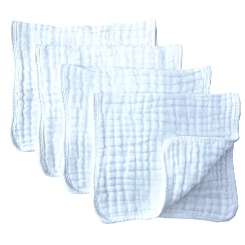 Synrroe Muslin Burp Cloths - Soft, Absorbent, and Practical