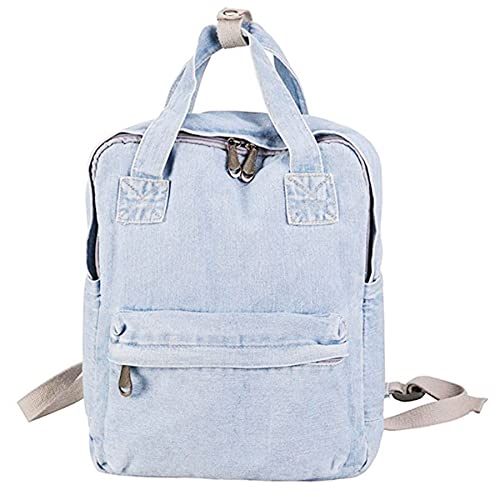 Denim Shoulder Bag Daypack Handbag Rucksack