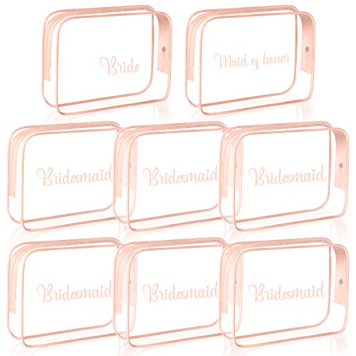 Buryeah Clear Bridesmaid Makeup Bag