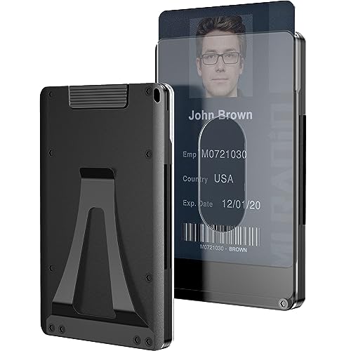 Aluminum Slim Stretchable Belt Draw-Out Metal Wallet