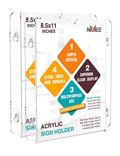 Acrylic Window Sign Holder