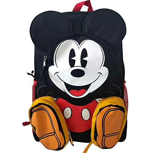 Disney Mickey Mouse Backpack 16" with 3-Zipper Pockets