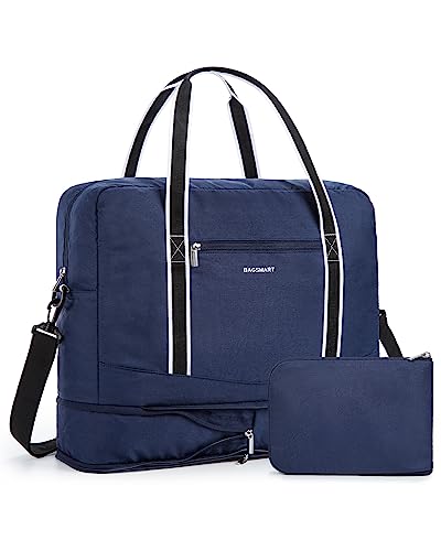 Foldable Duffle Bag for Travel - BAGSMART 31L Expandable Large Travel Bag