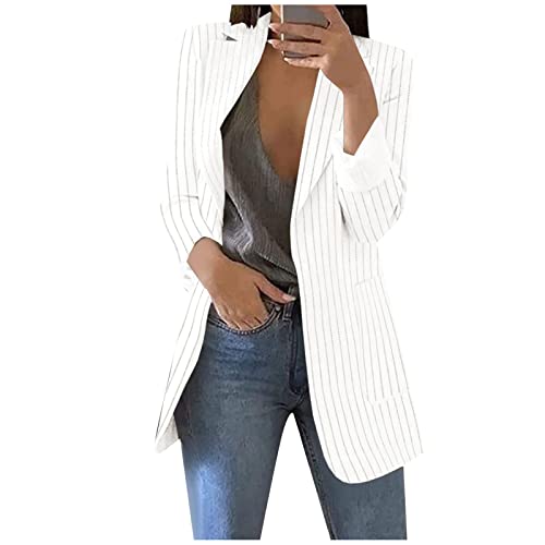 White Silk Blazer for Women