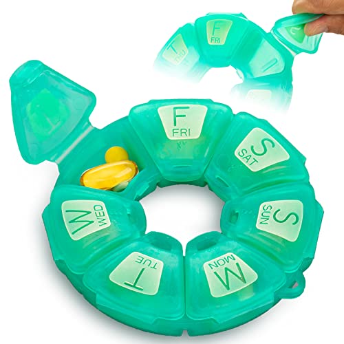 Pillnut7 (Aqua), 7 Day Pill Organizer