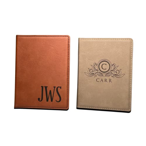 Stylish Custom Personalized Vegan Leather Passport Cover