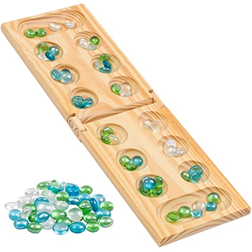 Wooden Mancala Board Game Set