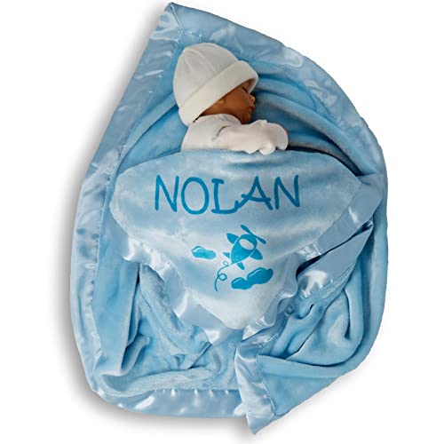 Personalized Airplane Baby Blanket