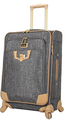 Nicole Miller Designer Luggage Collection - Expandable 24 Inch Softside Bag