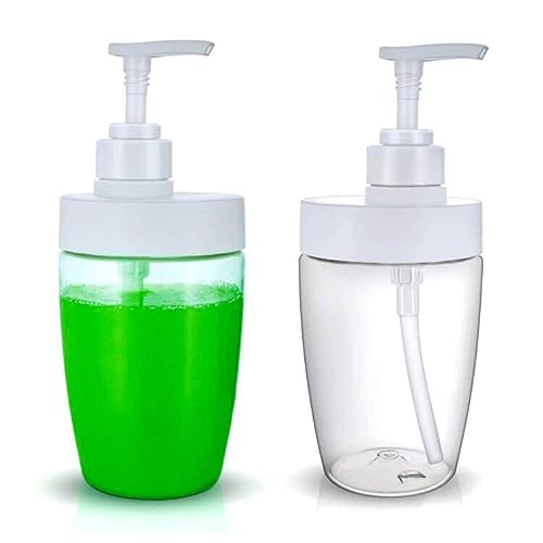 Refillable Pump Bottles for Shampoo and Soap 16oz 2 Pack