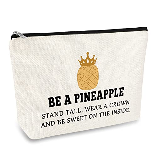 Pineapple Lover Gift Cosmetic Bag for Women Girls