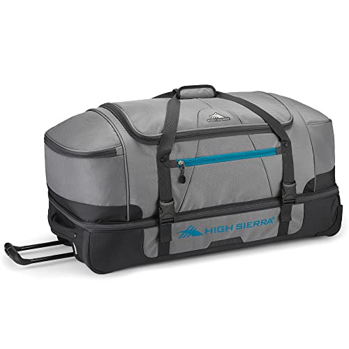 High Sierra Large Drop Bottom Rolling Duffel Travel Bag