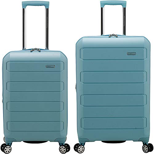 Pagosa Hardshell Spinner Luggage, Baby Blue, 2-Piece Set