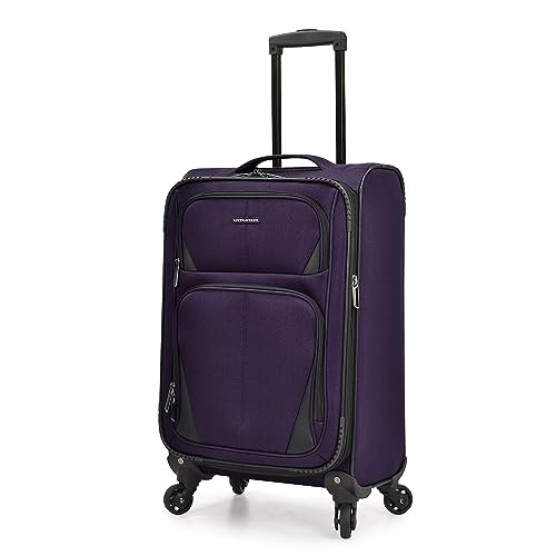 U.S. Traveler Aviron Bay Luggage - Purple Carry-on