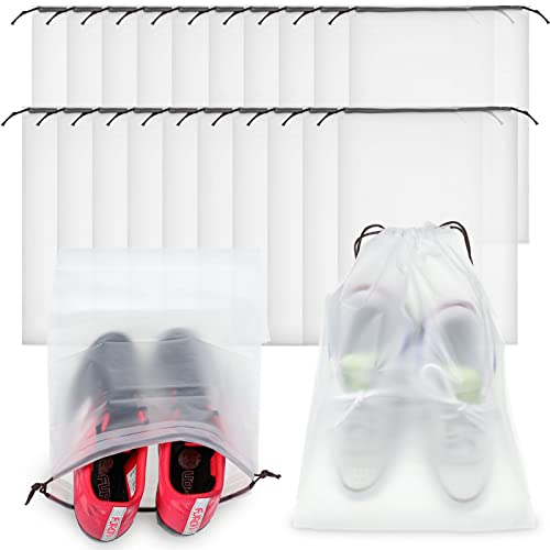 Translucent Shoe Bags for Travel Storage - Pack of 50