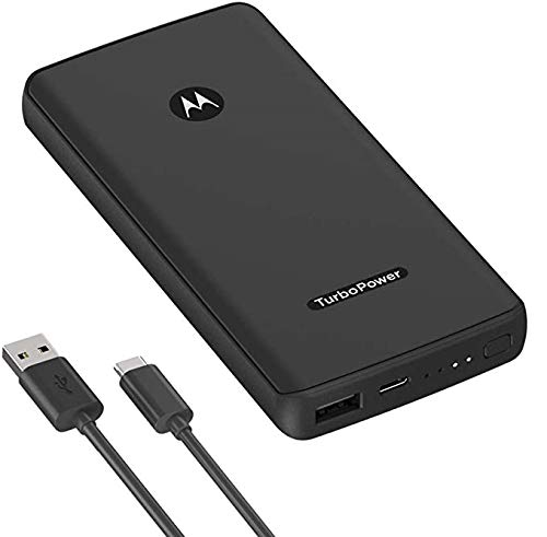 Motorola TurboPower Pack 10000 - Slim, Portable Power Bank with Fast Charging