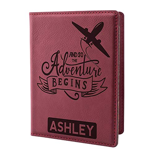 Custom Burgundy Passport Holder