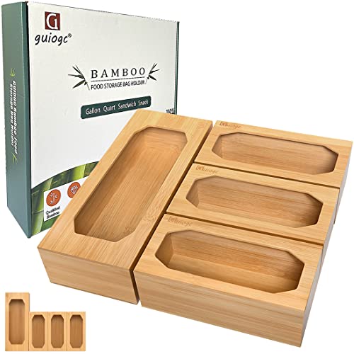 Bamboo Ziplock Bag Organizer