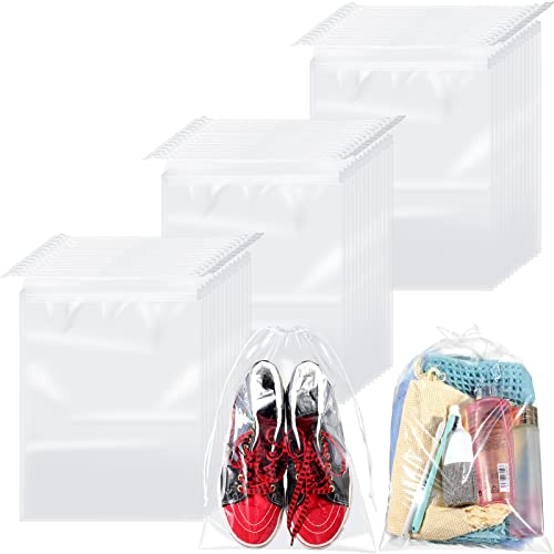 100 Packs Clear Shoe Bags for Travel