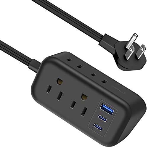 USB C Power Strip with Multiple Outlets