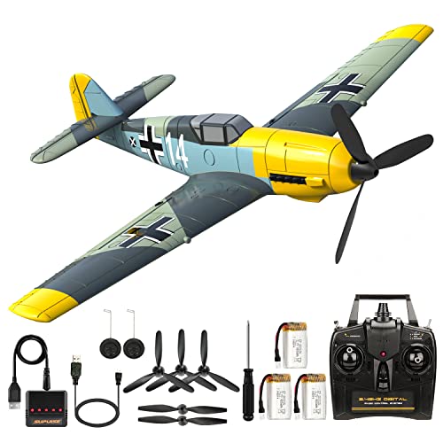 Remote Control RTF Airplane - 6-Axis Gyro Park Flyer RC Plane BF109