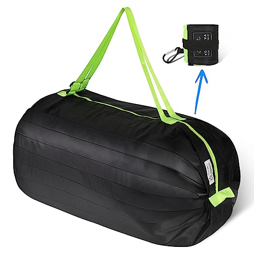Pocket Size Packable Duffle Bag for Travel Groceries & Laundry