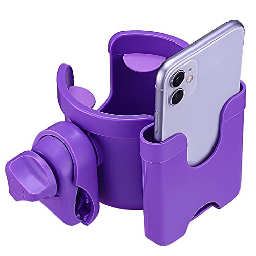 Suranew 2-in-1 Cup Holder with Phone Holder/Organizer