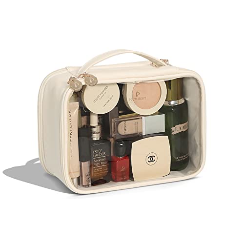 Pocmimut Travel Makeup Bag - Stylish and Spacious Cosmetic Organizer