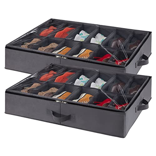 Under Bed Shoe Storage Organizer Set of 2