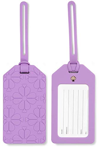 Kate Spade Purple Silicone Luggage Tag