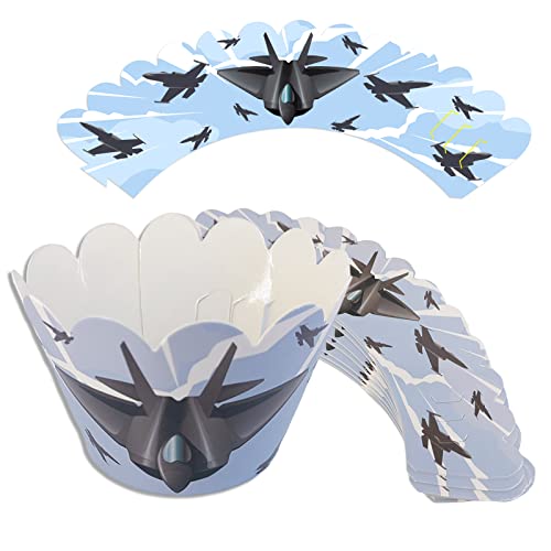 Aviation Cupcake Wrappers Pick