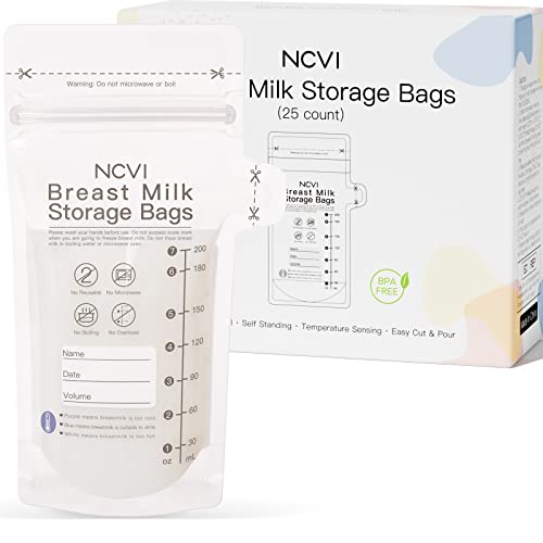 Breastmilk Storage Bags with Temp-Sensing