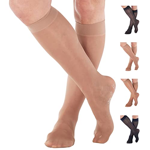 ABSOLUTE SUPPORT Knee Hi Compression Stockings Women 8-15mmHg