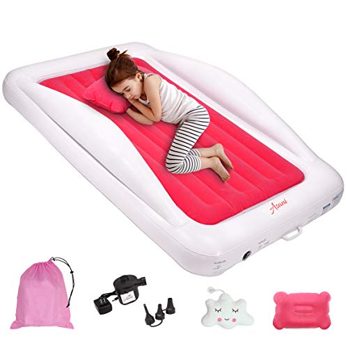 Inflatable Toddler Travel Bed with Electric Pump