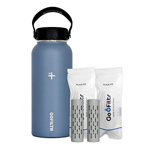 GOFILTR Alkaline Water Bottle with 2 Infusers