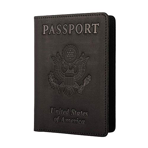 Genuine Leather Passport Holder Travel Wallet