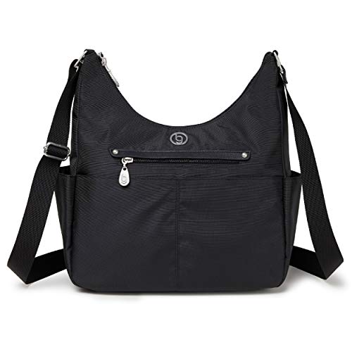 Baggallini Lightweight Hobo Bag - Travel Purse with Multiple Pockets and RFID Protection