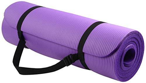 BalanceFrom Extra Thick Exercise Yoga Mat with Carrying Strap