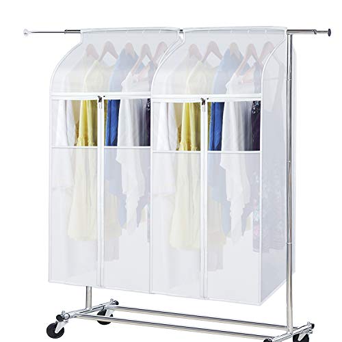 Zilink Hanging Clothes Bag Organizer - Large Garment Bags for Storage