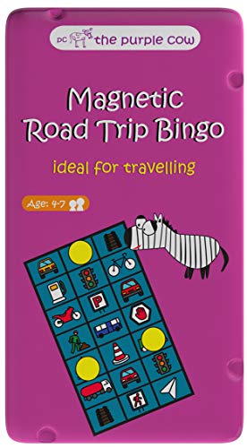 Purple Cow Magnetic Travel Road Trip Bingo Game