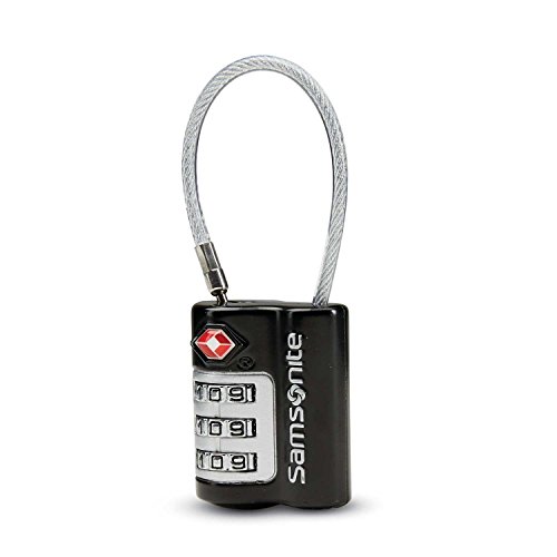 Samsonite Combination Cable Lock, Black