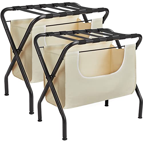 ELYKEN Luggage Rack with Laundry Bag